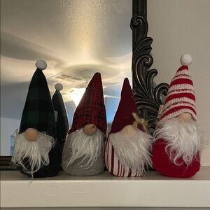 Festive Gnome Set with Red and Green Hats